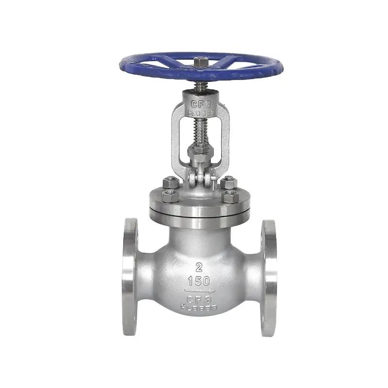 Rostfritt stål ANSI Flanged Globe Valve med handhjul